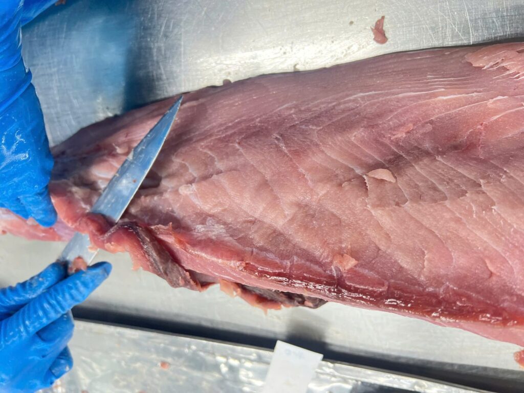 Loins trimmed by hand